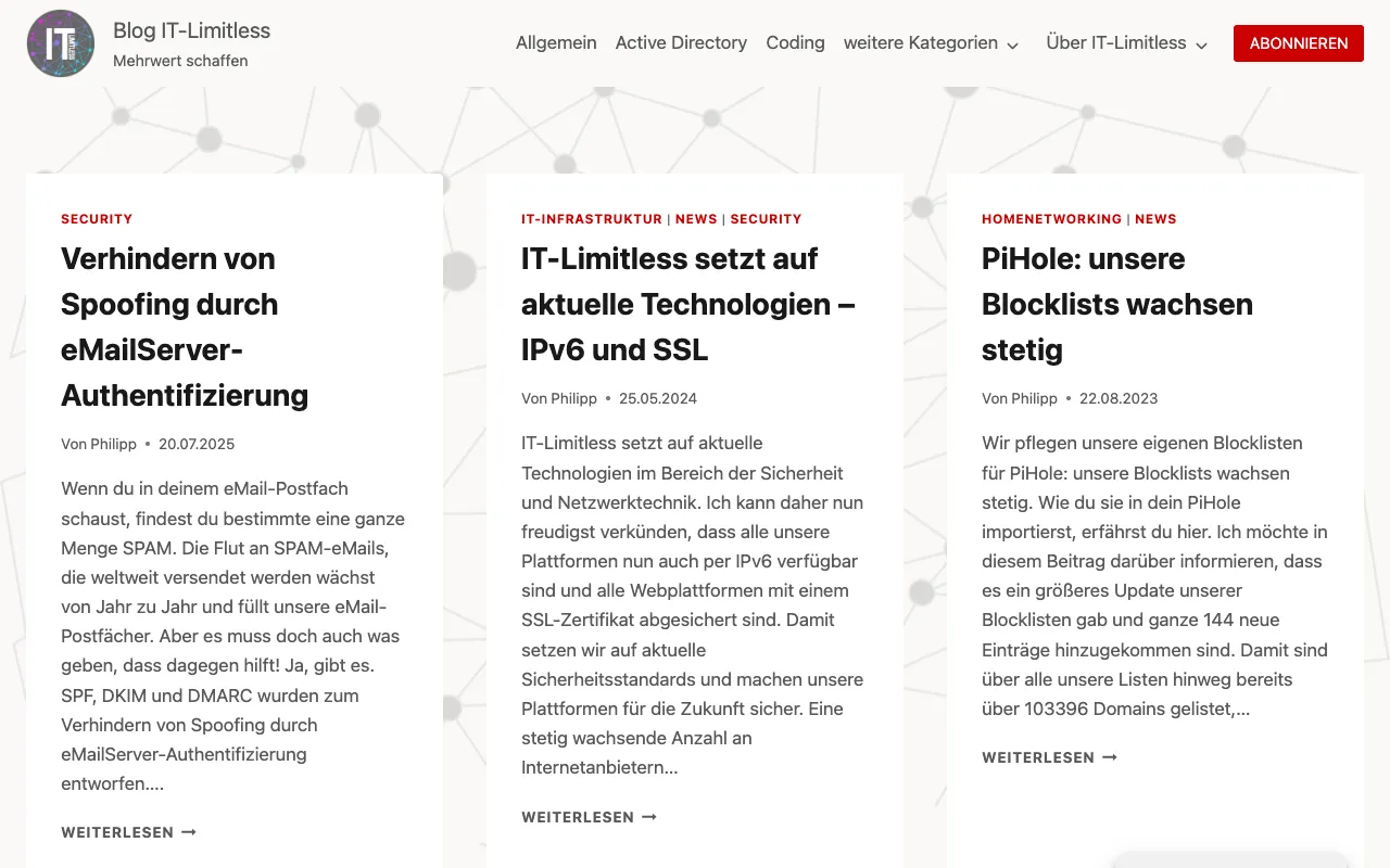 Vorschau blog.it-limitless.de