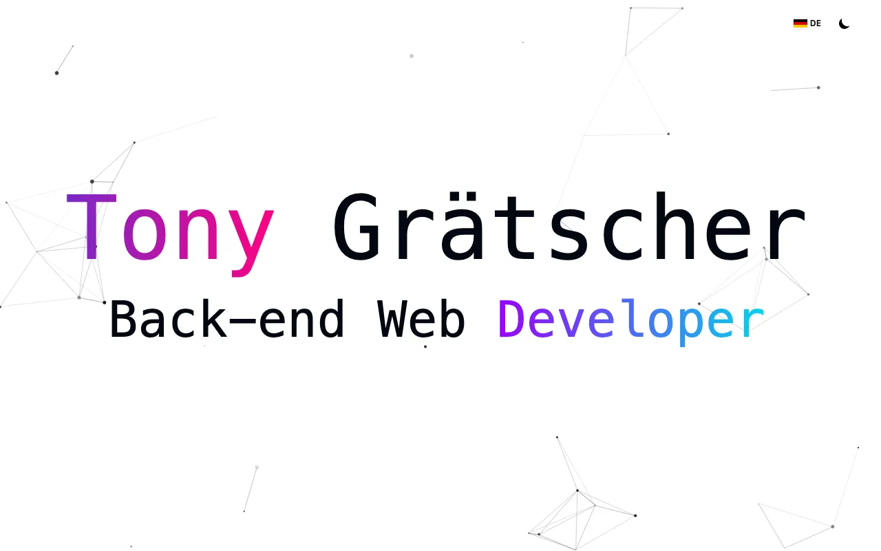 Vorschau tony.graetscher.dev